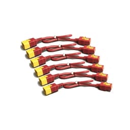 APC - Power cable - IEC 60320 C19 locking to IEC 60320 C20 locking - 16 A - 1.22 m - red (pack of 6) - for P/N: SMT2200IC, SMX2200HVNC, SRT3000RMXLW-IEC, SRT3000XLW-IEC, SRT5KRMXLIM, SRT6KRMXLIM