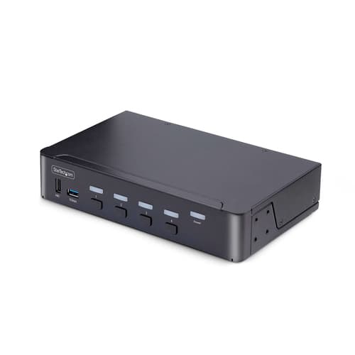 StarTech.com 4-Port DisplayPort 1.4 KVM Switch, 8K 60Hz / 4K 144Hz, 2x USB 3.0 Ports, 4x USB 2.0 Ports, Hotkey Switching, TAA Compliant (D86A2-4-PORT-8K-KVM) - KVM / audio / USB switch - 4 x KVM / audio / USB - 1 local user - desktop - TAA Compliant