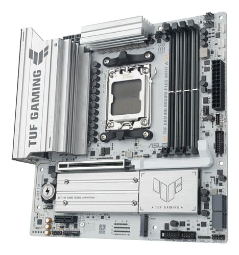 ASUS TUF GAMING B850M-PLUS WIFI7 W - motherboard - micro ATX - Socket AM5 - AMD B850 — view 4