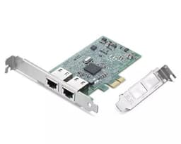 Broadcom BCM5720-2P - Network adapter - PCIe low profile - Gigabit Ethernet x 2 - for ThinkPad L15 Gen 4, ThinkStation P3, P360, P520, P520c, P620, P720, P920