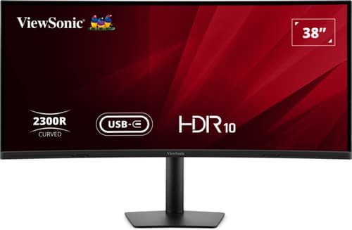 ViewSonic VA3820C - LED monitor - curved - 38" (37.5" viewable) - 3840 x 1600 UWQHD+ @ 75 Hz - IPS - 300 cd/m� - 2000:1 - HDR10 - 4.785 ms - HDMI, DisplayPort - speakers