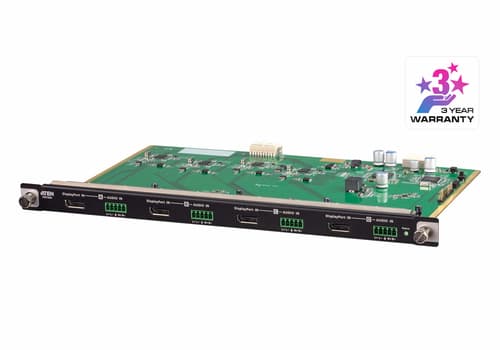 ATEN VM7904 4-Port 4K DisplayPort Input Board - Expansion module - DisplayPort x 4 - for VanCryst VM1600A, VM3200, VM3250