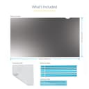 StarTech.com 14in Lap14in Laptop Privacy Screen, Anti-Glare Privacy Filter for Widescreen (16:9) Displays, Laptop Monitor Screen Protector with 51% Blue Light Reduction - Reversible Matte/Glossy Sides (14L-PRIVACY-SCREEN) - Notebook privacy filter (horizontal) - removable - 14" - transparent - TAA Compliant