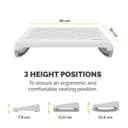 BREYTA FOOT REST - WHITE thumbnail 3