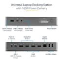 StarTech.com USB-C & USB-A Dock, Hybrid Universal Laptop Docking Station with 100W Power Delivery, Dual Monitor 4K 60Hz HDMI & DisplayPort, 4x USB 3.1 Gen 1 Hub, Gigabit Ethernet (GbE) - Hybrid USB Type-C Dock (DK30C2DPEPUE) - Docking station - USB-C - 2 x HDMI, 2 x DP - 1GbE - 170 Watt