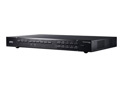 ATEN VP2730 7 x 3 Seamless Presentation Matrix Switch with Scaler, Streaming, Audio Mixer, and HDBaseT - Video/audio switch - Managed - desktop - AC 100 - 240 V — view 1