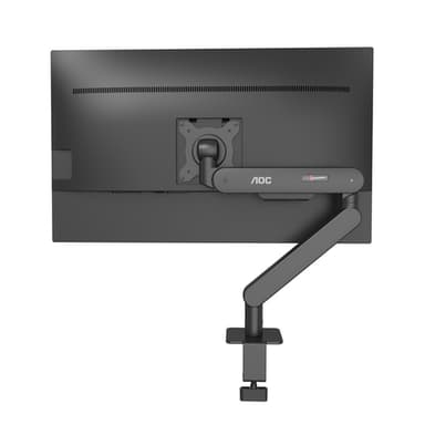 AOC AM400B - Mounting kit (monitor arm, clamp mounting base, grommet mount, gas spring) - adjustable arm - for flat panel - aluminium alloy - black - screen size: 17"-34" - desk-mountable