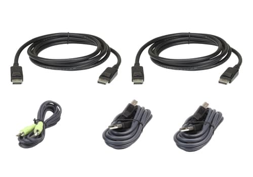 ATEN 2L-7D03UDPX5 - Keyboard / video / mouse (KVM) cable kit - TAA Compliant - for ATEN CS1144DP4C, CS1148DP4, CS1148DP4C