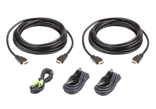 ATEN - Video / audio / data cable kit - TAA Compliant - 3 m - for ATEN CS1142H, CS1142H4C, CS1144H, CS1144H4C, CS1148H