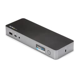 StarTech.com USB-C & USB-A Dock, Hybrid Universal Laptop Docking Station with Dual Monitor Display 4K 60Hz HDMI & DisplayPort, 60W Power Delivery, Gigabit Ethernet, Windows, Mac Chrome - 4K USB Type-C Dock (DK30C2DPPDUE) - Docking station - USB-C - 2 x HDMI, 2 x DP - 1GbE
