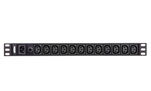 ATEN Basic PDU PE0112G - Power distribution unit (rack-mountable) - AC 100-240 V - 2400 VA - input: IEC 60320 C14 - output connectors: 12 (12 x IEC 60320 C13) - 1U - 3.05 m cord