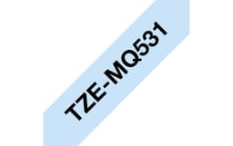 Brother TZe-MQ531 - Black on pastel blue - Roll (1.2 cm x 8 m) 1 cassette(s) laminated tape - for Brother PT-D210, D600, H110, P750, P950, P-Touch PT-D610, E310, P-Touch Cube PT-P300