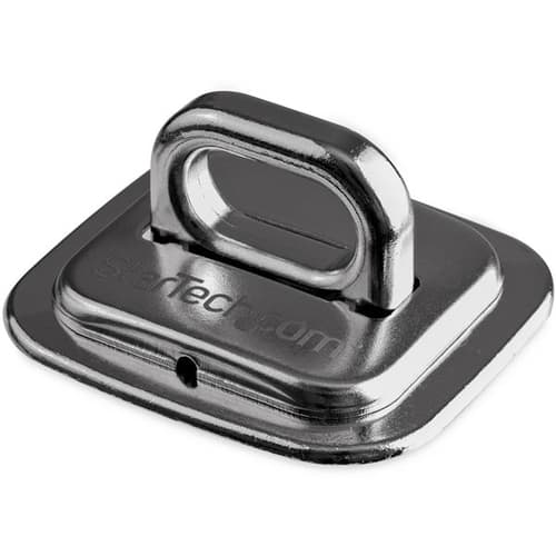 StarTech.com Laptop Cable Lock Anchor - Zinc Alloy - Computer Security Cable Anchor - Desk Mount Security Anchor Point - Screw-On Lock Anchor (LTANCHOR) - Lock anchor - silver - for P/N: LTLOCKNBL