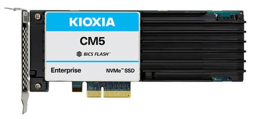 KIOXIA CM5-V Mainstream - SSD - 6.4 TB - internal - PCIe card (HHHL) - PCIe 3.0 x4 (NVMe) - for ThinkSystem SR570, SR590, SR630, SR650, SR850, SR860, SR950