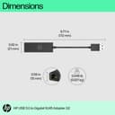 HP USB 3.0 to RJ45 Adapter G2 - network adapter - USB 3.0 - Gigabit Ethernet x 1 thumbnail 3