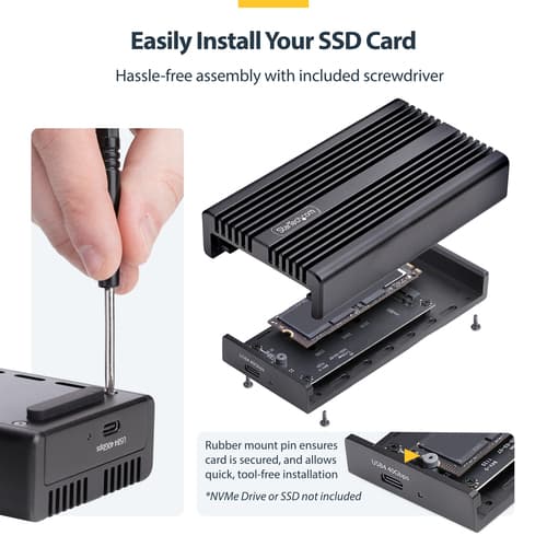 StarTech.com - Storage enclosure - 1 bays (PCIe 4.0 x 4 (NVMe)) — view 14