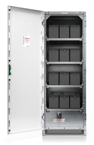 Schneider Electric Galaxy VS Classic Battery Cabinet - Config C - battery enclosure - white - for P/N: GVSUPS150KHS, GVSUPS20KHS, GVSUPS30KHS, GVSUPS40KHS, GVSUPS50KHS, GVSUPS80KHS — view 6