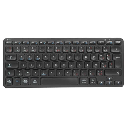 Targus - Keyboard - multi-device - compact - antimicrobial - wireless - Bluetooth 5.1 - French - black