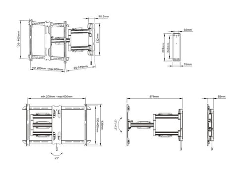 *Non Cancellable/Non Returnable (NCNR)* VESA SINGLE FLEXARM OUTDOOR 40-70 — view 9