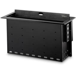 StarTech.com Dual-Module Conference Table Connectivity Box-Customizable - Mounting plate - black