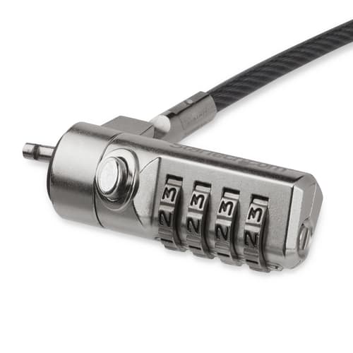 StarTech.com 6.5ft (2m) Laptop Cable Lock, 4 Digit Combination Laptop/Desktop Security Cable Lock for K-Slot Devices/Computers/Monitors, Portable Anti-Theft Vinyl Coated Steel Cable Lock - K Slot Laptop Lock (LTLOCK4D) - Security cable lock - 2 m