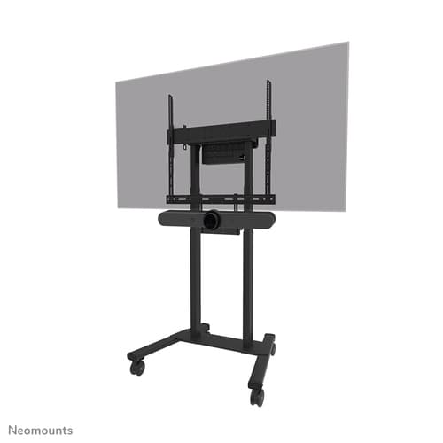 Neomounts AV60-500BL - Mounting kit (mount bracket, laptop shelf) - for video bar / laptop - universal - black - screen size: 43"-110" - VESA-mountable — view 3