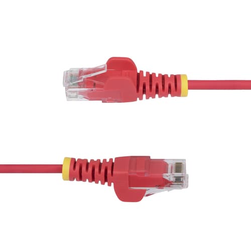 StarTech.com 1.5m Red Slim CAT6 Ethernet Cable, Snagless, 28AWG, LSZH - Patch cable - RJ-45 (M) to RJ-45 (M) - 1.5 m - 3.6 mm - UTP - CAT 5/5e/6 - IEEE 802.3bt - snagless, halogen-free - red — view 4