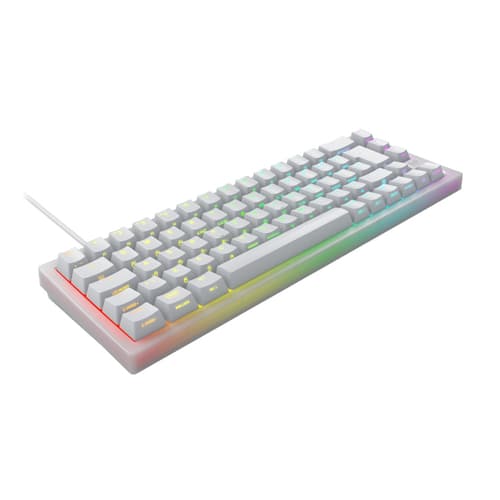 CHERRY K5V2 - Keyboard - 65% - compact TKL - backlit - USB - QWERTY - UK - key switch: CHERRY MX2A Red (hot-swappable) - white — view 4