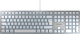 CHERRY KC 6000 SLIM FOR MAC - Keyboard - USB - US - key switch: CHERRY SX - silver