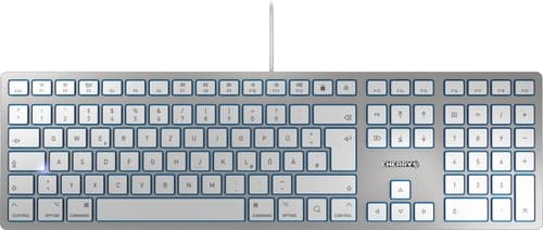 CHERRY KC 6000 SLIM FOR MAC - Keyboard - USB - US - key switch: CHERRY SX - silver