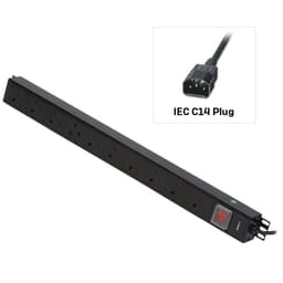 VERT 10 WAY UK PDU IEC TO 10 UK