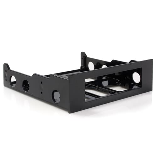 StarTech.com 3.5" to 5.25" Front Bay Adapter - Mount 3.5" HDD in 5.25" Bay - Hard Drive Mounting Bracket w/ Mounting Screws (BRACKETFDBK) - Storage bay adapter - black - for P/N: 25SATSAS35HD, 35FCREADBU3, 35SAT225S3R, HSB225S3R, S251BU31REM, SATBP125VP