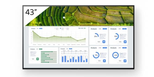 Sony Bravia Professional Displays FW-43BZ30L - 43" Diagonal Class BZ30L Series LED-backlit LCD display - digital signage - Android TV - 4K UHD (2160p) 3840 x 2160 - HDR - Direct LED - with TEOS Manage
