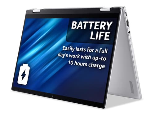 Acer Chromebook Spin 514 CP514-2H - Flip design - Intel Core i3 - 1110G4 / up to 3.9 GHz - Chrome OS - UHD Graphics - 8 GB RAM - 128 GB SSD - 14" IPS touchscreen 1920 x 1080 (Full HD) - Wi-Fi 6 - pure silver - kbd: UK — view 7