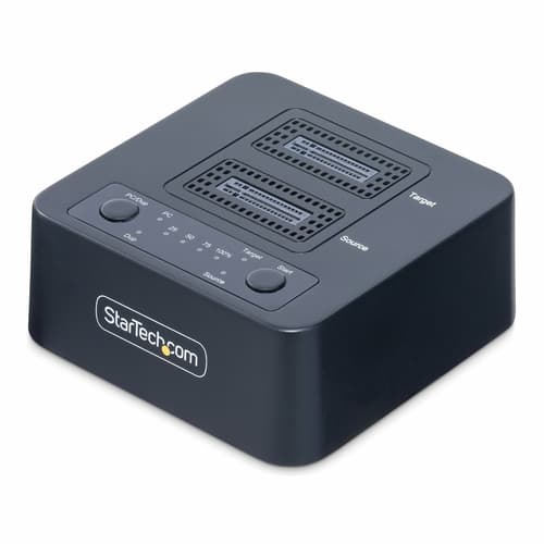 StarTech.com 1:1 Standalone M.2 NVMe Drive Duplicator and Dock - Solid state / hard drive duplicator - 2 bays (PCIe (NVMe)) - TAA Compliant