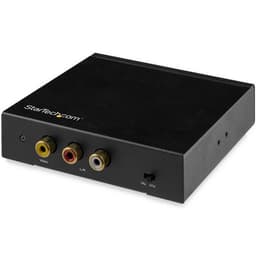 StarTech.com HDMI to RCA Converter Box with Audio - Composite Video Adapter - NTSC/PAL - 1080p (HD2VID2) - Video converter - HDMI - composite video - black