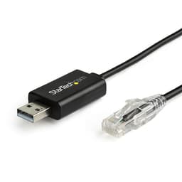 StarTech.com 6 ft (1.8 m) Cisco USB Console Cable - USB to RJ45 Rollover Cable - 460Kbps - Windows, Mac and Linux Compatible - M/M (ICUSBROLLOVR) - Serial cable - USB (M) to RJ-45 (M) - 1.8 m - USB 2.0 - black