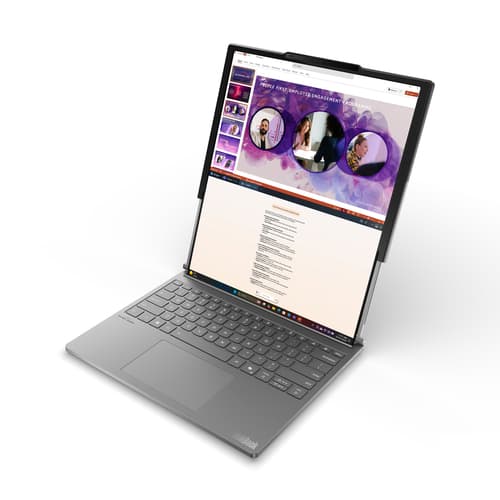 Lenovo ThinkBook Plus Gen 6 Rollable, Intel� Core� Ultra 7 258V (LPE-cores up to 3.70GHz, 12MB), 14"/16.7" Roll Non-Touch, W11P64 US/UK_ENG, 32.0GB, 1x1TB SSD M.2 2242 PCIe Gen4 TLC, Intel� Arc� Graphics 140V, Wi-Fi 7 2x2 BE,BT 5.4, FPR, 5MP RGB+IR, 3 Cell Li-Pol 66Wh, 65W, 1YR Premier NBD,1CourierCarryin, Backlit, Luna Grey-English (UK) — view 12
