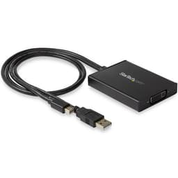 StarTech.com Mini DisplayPort to Dual-Link DVI Adapter - USB Powered - Dual Link Connectivity - Black - DVI Active Display Converter (MDP2DVID2) - Video converter - Mini DisplayPort - DVI - black