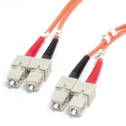 StarTech.com 2m (6.6ft) SC to SC OM1 Multimode Fiber Optic Cable, 62.5/125 Fiber Size, 10G Networks, LSZH Fiber Patch Cord - Network cable - SC multi-mode (M) to SC multi-mode (M) - 2 m - fibre optic - duplex - 62.5 / 125 micron - for P/N: PEX1000MMSC2, SV565FXDUSA