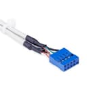 StarTech.com 4 Port USB A Female Slot Plate Adapter - USB panel - 4 pin USB Type A (F) (USBPLATE4) - USB panel - USB (F) to 9 pin IDC (F) thumbnail 3