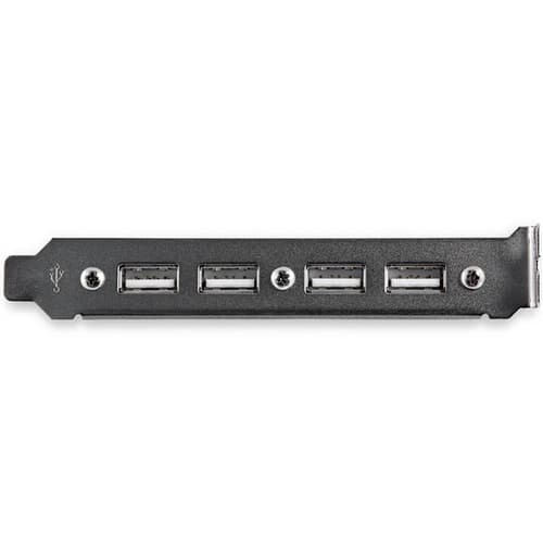 StarTech.com 4 Port USB A Female Slot Plate Adapter - USB panel - 4 pin USB Type A (F) (USBPLATE4) - USB panel - USB (F) to 9 pin IDC (F) — view 3