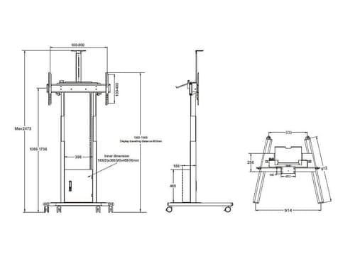 *Non Cancellable/Non Returnable (NCNR)* MOTORIZED STAND CABINET/SH 120KG WH — view 27