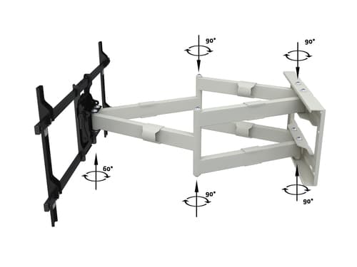 *Non Cancellable/Non Returnable (NCNR)* LONG REACH ARM HD 910MM DUAL WHITE — view 10