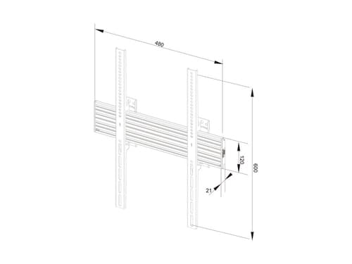 *Non Cancellable/Non Returnable (NCNR)* WALLMOUNT PRO  400X600 FIXED BLACK — view 14