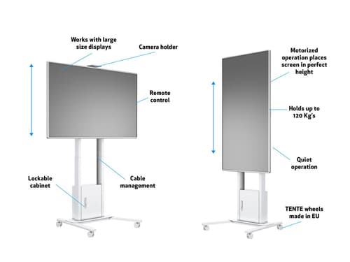 *Non Cancellable/Non Returnable (NCNR)* MOTORIZED STAND CABINET/SH 120KG WH — view 23