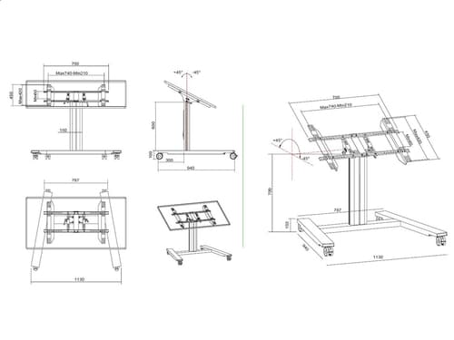 *Non Cancellable/Non Returnable (NCNR)* STAND 80HD WHEELBASESINGLESILVER — view 20