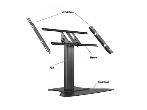 *Non Cancellable/Non Returnable (NCNR)* STAND 80HD FLOORBASE SINGLE BLACK — view 8