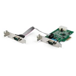 StarTech.com 2-port PCI Express RS232 Serial Adapter Card, PCIe RS232 Serial Host Controller Card, PCIe to Serial DB9 COM Ports, 16950 UART, Low Profile Expansion Card, Windows/macOS/Linux - Full/Low-Profile (PEX2S953LP) - Serial adapter - PCIe low profile - RS-232 x 2