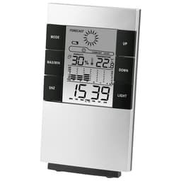 TH-200 LCD THERM/HYGROMETER SILV